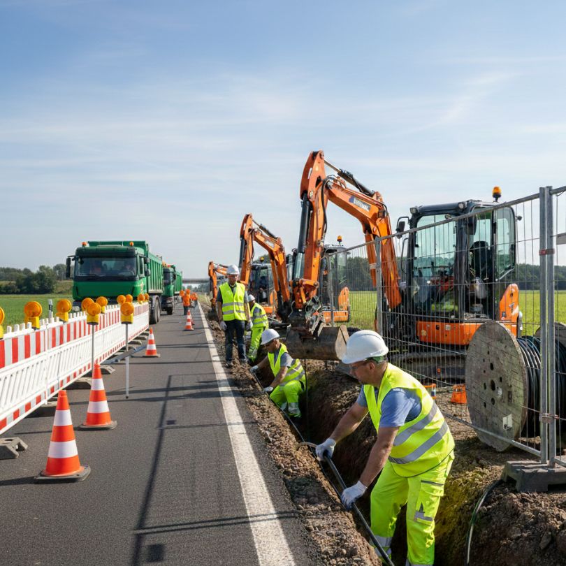 Tiefbau – Erd- und Tiefbauarbeiten termingerecht ausgeführt